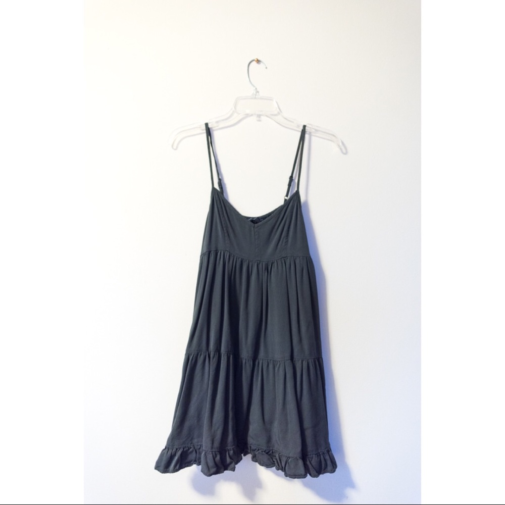 American Eagle baby doll grey dress